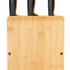Fiskars Veitset Ja Leikkuulaudat*Functional Form veitsitukki bambu (sis. 3 veistä)