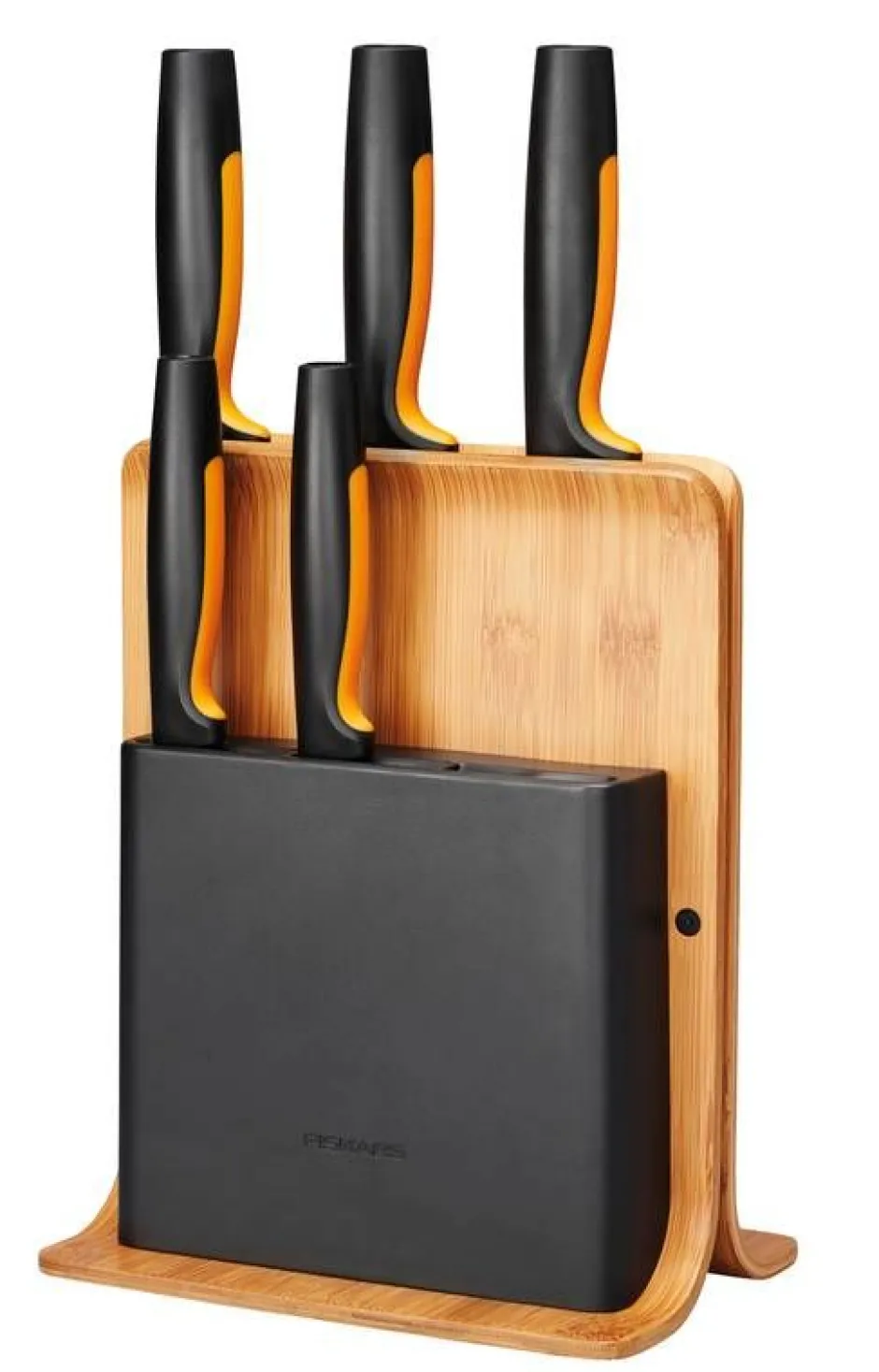 Fiskars Veitset Ja Leikkuulaudat*Functional Form veitsitukki bambu (sis. 5 veistä)