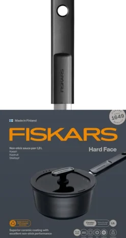 Fiskars Keittoastiat*Hard Face kasari 1,8 l kannella