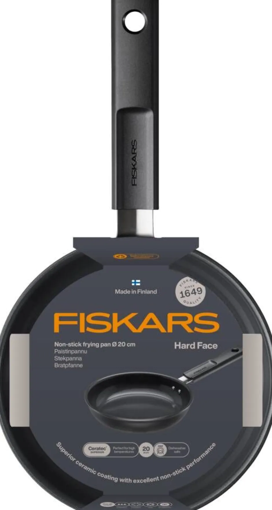 Fiskars Paistoastiat*Hard Face paistinpannu 20 cm