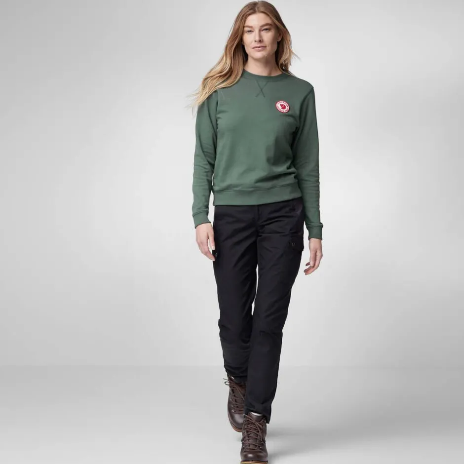Fju00e4llru00e4ven Fleecet, Colleget Ja Hupparit*Fjällräven collegepaita 1960 Logo Badge Sweater W 679 Deep Patina