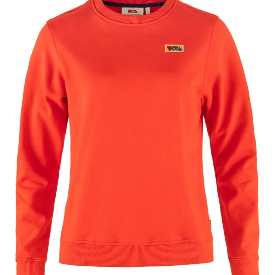 Fju00e4llru00e4ven Fleecet, Colleget Ja Hupparit*Fjällräven collegepaita Vardag Sweater W 214 Flame Orange
