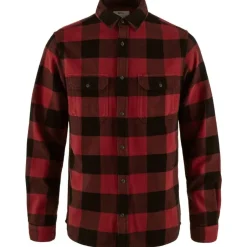Fju00e4llru00e4ven Paidat Ja Neuleet*Fjällräven flanellipaita Övik Heavy Flannel Shirt 320-550 Red-Black