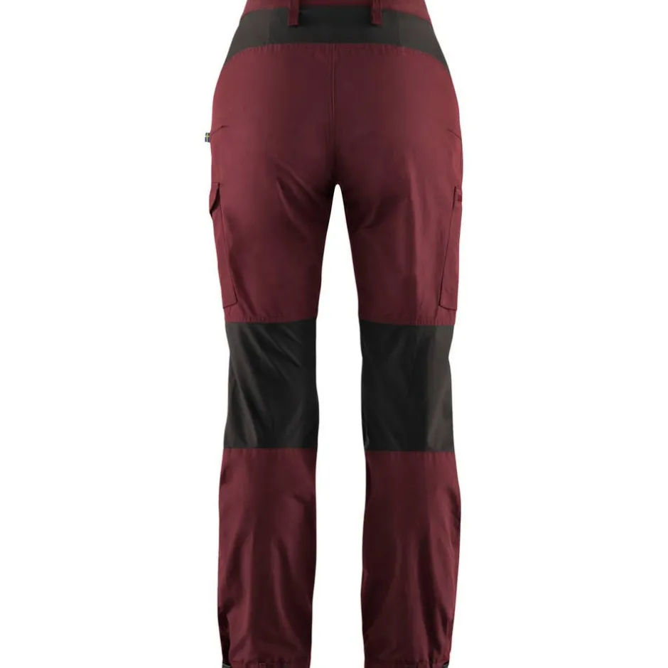 Fju00e4llru00e4ven Vaellus- Ja Metsästysvaatteet|Ulkoilu*Fjällräven housut Kaipak Curved women 356-030 Dark Garnet-Dark Grey
