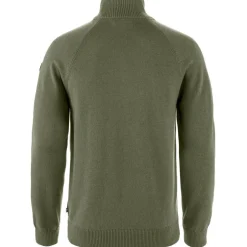 Fju00e4llru00e4ven Paidat Ja Neuleet*Fjällräven neule Övik Lite Half Zip 625 Laurel Green
