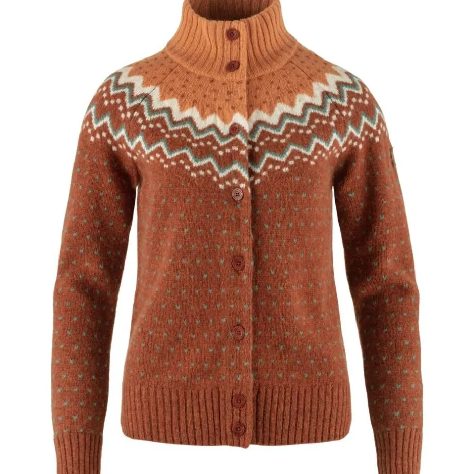 Fju00e4llru00e4ven Paidat, Neuleet Ja Topit*Fjällräven neuletakki Övik Knit Cardigan W 215-242 Autumn Leaf-Desert Brown