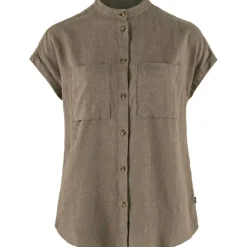 Fju00e4llru00e4ven Paidat, Neuleet Ja Topit*Fjällräven paita Övik Hemp Shirt SS W 244 Suede Brown