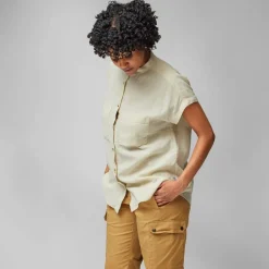 Fju00e4llru00e4ven Paidat, Neuleet Ja Topit*Fjällräven paita Övik Hemp Shirt SS W 244 Suede Brown