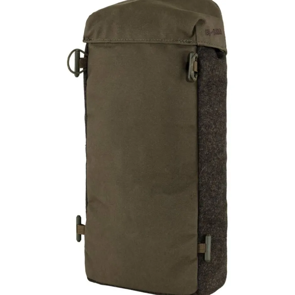 Fju00e4llru00e4ven Reput|Reput*Fjällräven sivutasku Värmland Wool Side Pocket 4 L 633-290 Dark Olive-Brown
