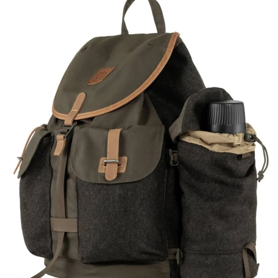 Fju00e4llru00e4ven Reput|Reput*Fjällräven sivutasku Värmland Wool Side Pocket 4 L 633-290 Dark Olive-Brown