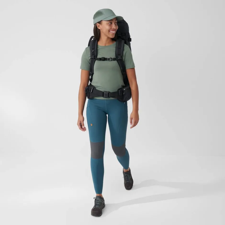 Fju00e4llru00e4ven Housut*Fjällräven tights Abisko Trekking Pro W 550-048 Black-Iron Grey
