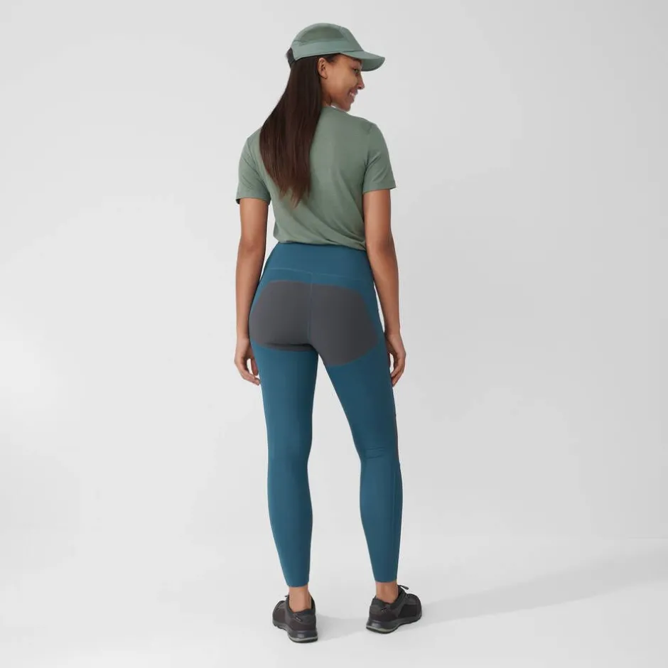 Fju00e4llru00e4ven Housut*Fjällräven tights Abisko Trekking Pro W 550-048 Black-Iron Grey
