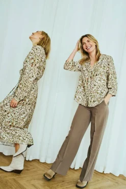 Freequent Housut*housut FqZago-Pants High Waist Morel