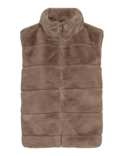 Freequent Talvitakit*liivi FqFoxy-waistcoat Desert Taupe