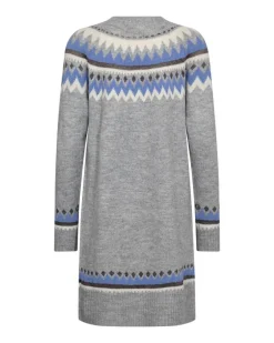 Freequent Vapaa-Ajan Mekot*mekko FqMayfair-dress Medium grey mig w. Wedgwood / Harmaa-Sininen