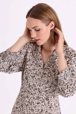 Freequent Vapaa-Ajan Mekot*mekko FqMolli-dress Moonbeam w. Black