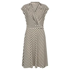 Freequent Vapaa-Ajan Mekot*mekko FqYrsa-dress Tofu w. Black / luonnonvalkoinen