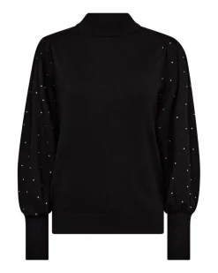 Freequent Neulepuserot*neule FqDotka-pullover Black / musta