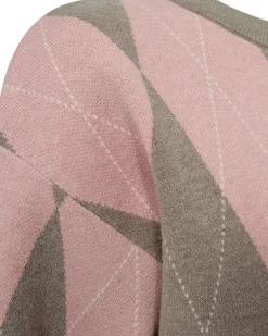 Freequent Neulepuserot*neule FqSora-pullover Desert Taupe mlg w. Pale Mauve