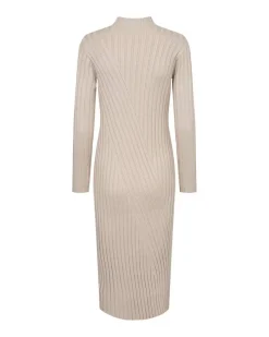 Freequent Vapaa-Ajan Mekot*neulemekko FqSaturn-dress Moonbeam / Vaalea beige