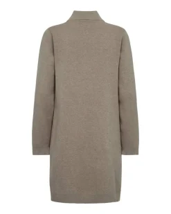 Freequent Vapaa-Ajan Mekot*neulemekko FqSora-Tunic Desert Taupe mlg w. Pale Mauve