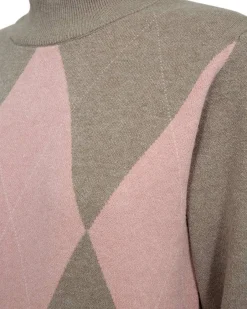 Freequent Vapaa-Ajan Mekot*neulemekko FqSora-Tunic Desert Taupe mlg w. Pale Mauve
