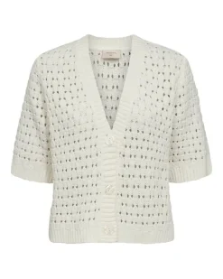 Freequent Neuletakit*neuletakki FqFlotta-cardigan Star Off-white