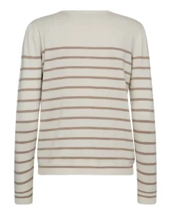 Freequent Neuletakit*neuletakki FqPixie-cardigan Offwhite w. Simply Taupe