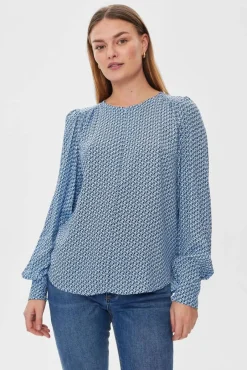 Freequent Puserot*pusero FqAdney-blouse Della robbia blue / Black