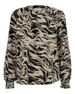 Freequent Puserot*Pusero FqNalia-blouse 204892 Deep Depths w. Moonbeam