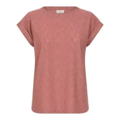 Freequent Trikoopaidat Ja Colleget*t-paita FqBlond-Tee-Flower Light Mahogny