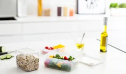 Smartstore Ruoansäilytys Ja Järjestys*Gastromax Säilytyspurkki 0,8 L läpinäkyvä/valkoinen