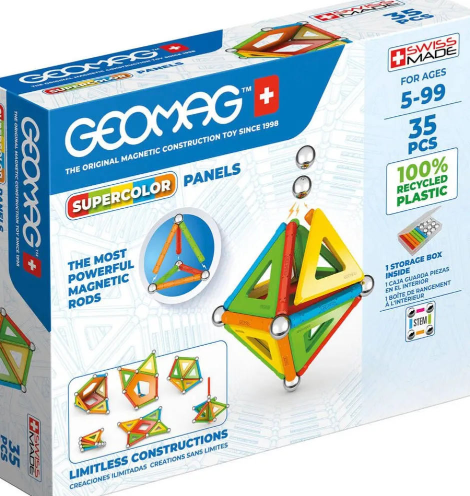 Geomag Leikkiaseet, Työkalut Ja Rakentelu*Supercolor Panels 35 osaa