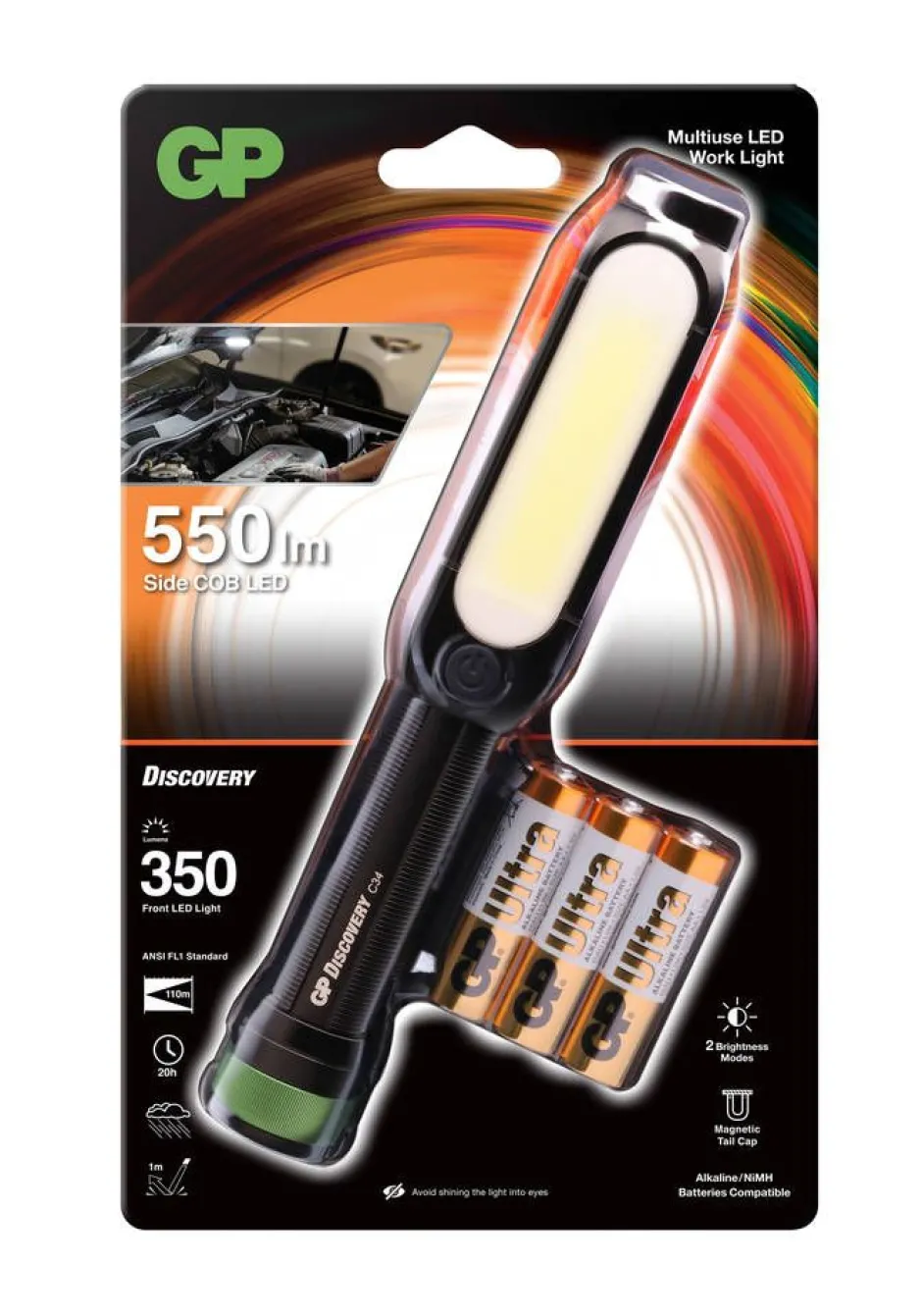 GP Discovery Valaisimet Ja Lamput*Käsivalaisin Disc BERUS 550LM