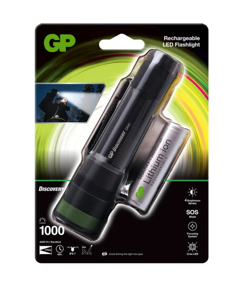 GP Discovery Valaisimet Ja Lamput*Käsivalaisin Disc STRIX 1000LM
