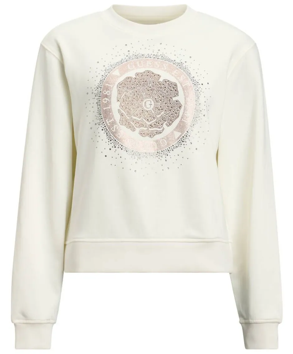 Guess Trikoopaidat Ja Colleget*collegepaita Peony GO12 Luonnonvalkoinen