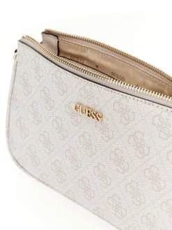 Guess Laukut Ja Kassit*laukku Bnn Noelle Dbl Pouch Crossbody Bnn Bone logo
