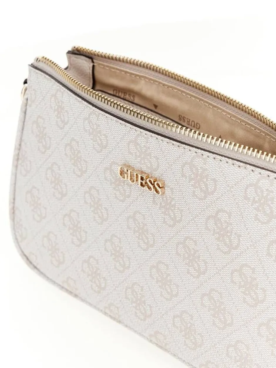 Guess Laukut Ja Kassit*laukku Bnn Noelle Dbl Pouch Crossbody Bnn Bone logo