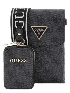 Guess Laukut Ja Kassit*laukku Clo Latona Flap Chit Chat Clo Coal logo