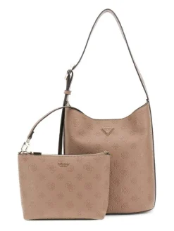 Guess Laukut Ja Kassit*laukku Dko Cresidia II Bucket Dko Dark Taupe Logo
