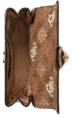 Guess Laukut Ja Kassit*laukku Lou Eliette Logo Mini Cvtbl X Flap Lou Latte Logo Multi