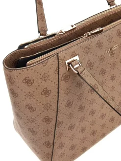 Guess Laukut Ja Kassit*laukku Ltl Calebra Tote Ltl Latte logo