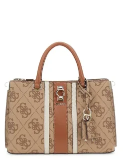 Guess Laukut Ja Kassit*laukku Ltl Erenia Girlfriend Satchel Ltl Latte logo
