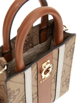 Guess Laukut Ja Kassit*laukku Ltl Erenia Mini Tote Ltl Latte logo