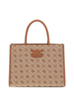 Guess Laukut Ja Kassit*laukku Ltl Neda 2 Comp Tote Ltl Latte logo