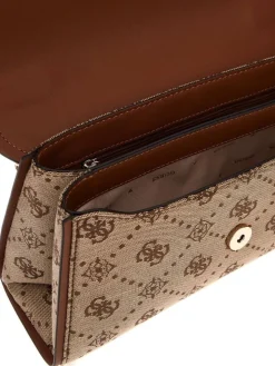 Guess Laukut Ja Kassit*laukku Ltl Neda Convertible Xbody Flap Ltl Latte logo