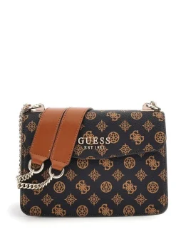 Guess Laukut Ja Kassit*laukku Mom Evelune Convertible Xbody Flap Mom Mocha Logo Multi