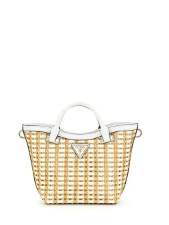 Guess Laukut Ja Kassit*laukku Ntw Atalia Mini Tote Ntw Natural / White