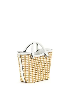 Guess Laukut Ja Kassit*laukku Ntw Atalia Mini Tote Ntw Natural / White