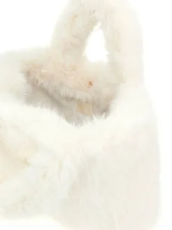 Guess Laukut Ja Kassit*laukku Rita Furry Bag G012 Cream White